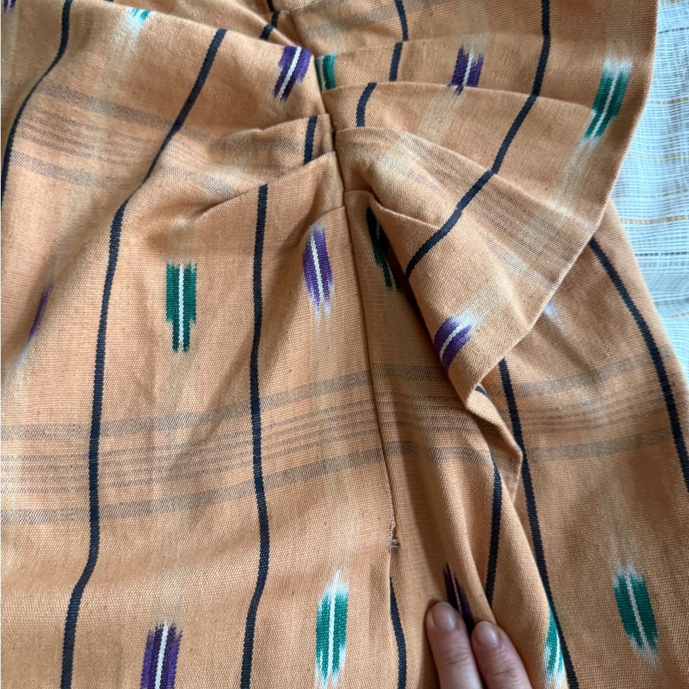 Ulla Johnson Orange Pattern Crossover Halter Maxi Dress similar to Noelle - Picture 12 of 16